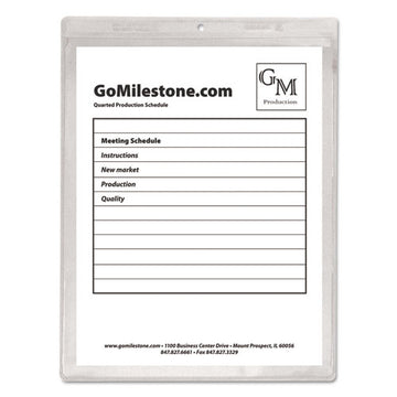 C-Line® Clear Vinyl Shop Ticket Holders, Both Sides Clear, 50 Sheets, 9 X 12, 50-box freeshipping - TVN Wholesale